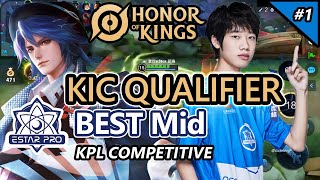Honor of Kings: (Zhou Yu) | HOK KIC: Estar.QingRong  | EstarPro vs TES | KPL Best Mid | Round 1