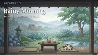 Rainy Morning in Japan 🌧️ Japanese Lofi for Study, Work &amp; Focus 🍵 Calm Rain &amp; Koto Mix