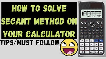 How to Solve Secant Method Directly On Ur Calculator|Numerical Analysis|tybscmaths|bsc|SecantMethod