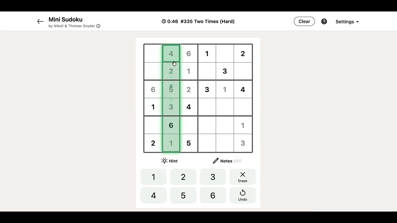 LinkedIn Mini-Sudoku Answer Today | 12 July 2026 - Puzzle #335