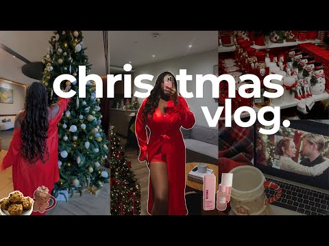 Cozy Christmas Vlog❄️🎄Getting in the festive spirit with a GIVEAWAY| shopping, baking, movies nights