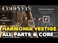 Code vein  toutes les pices et emplacements de base dharmonia vestige