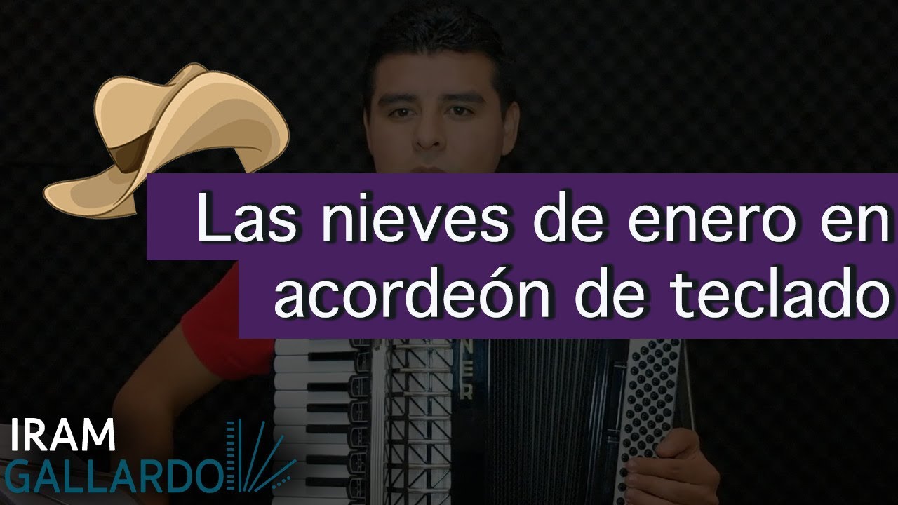 Cómo tocar Las Nieves de enero en acordeón de teclado
