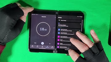Suface Duo 2 Swipe down For Notifications then Gear Icon
