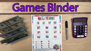 Games Binder | $300 | Savings Challenges | Counting Cash | Cash Stuffing | Budgeting | Low Income