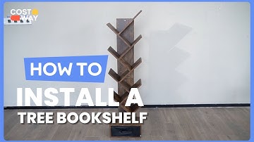 How to Install the Bookshelf with Drawer Free-standing Storage Bookcase | CB10372 #costway #howto