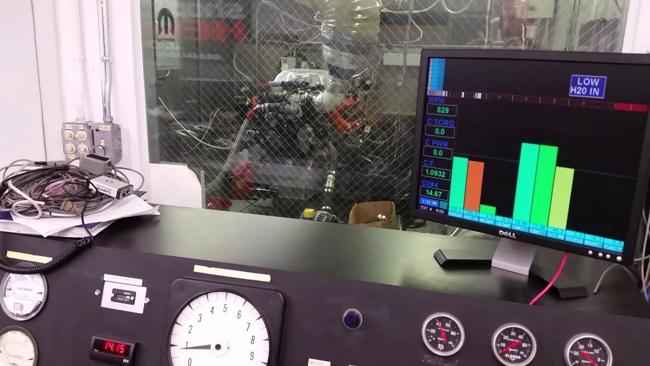2015 Hellcat 6.2L Supercharged Engine dyno / R&D at Arrington Performance