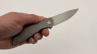Shirogorov Knives NeOn Lite Lefty – Elmax Blade – Titanium Handle