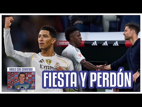 FIESTA Y PERDÓN EN EL BERNABÉU || OBRA DE ARTE DE BELLINGHAM, VINICIUS TITULAR Y GOLAZO DE CARRERAS