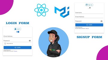 Design a SignUp and Login Form with Validation || Material UI || React || Part 5