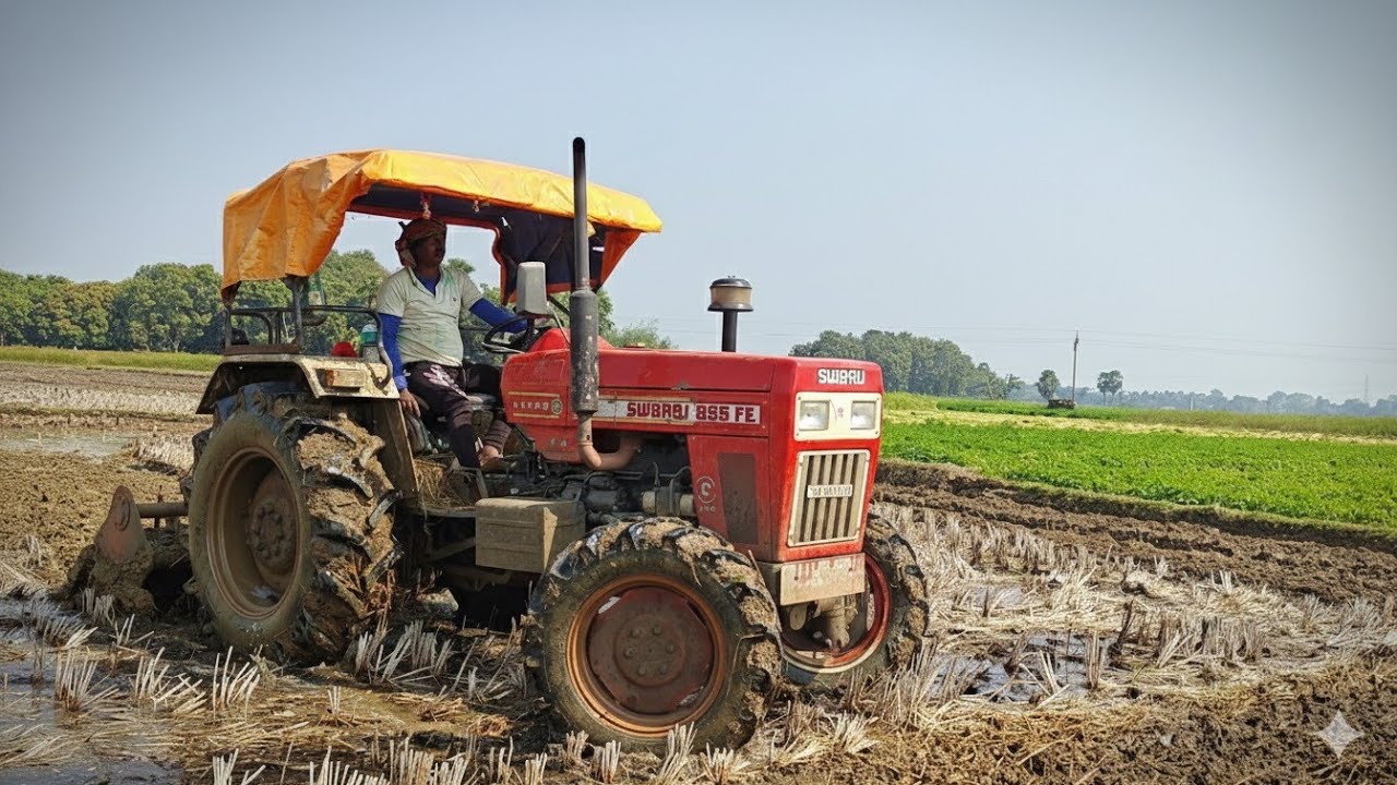 Swaraj 855 vs John Deere #Swaraj #855 #4wd#John Deere #5210 #4wd #tractorvideo #performance #shots