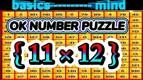 11×12 Number Puzzle: the ultimath challenge @basicsmind42 