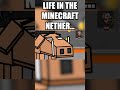 Life inside the Minecraft nether... #minecraft #shorts #nether