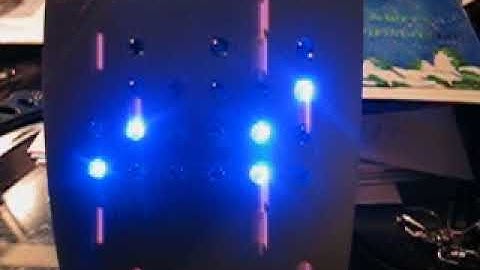 Crystal Blue Powers of 2® Binary Clock  in action (BCD mode)