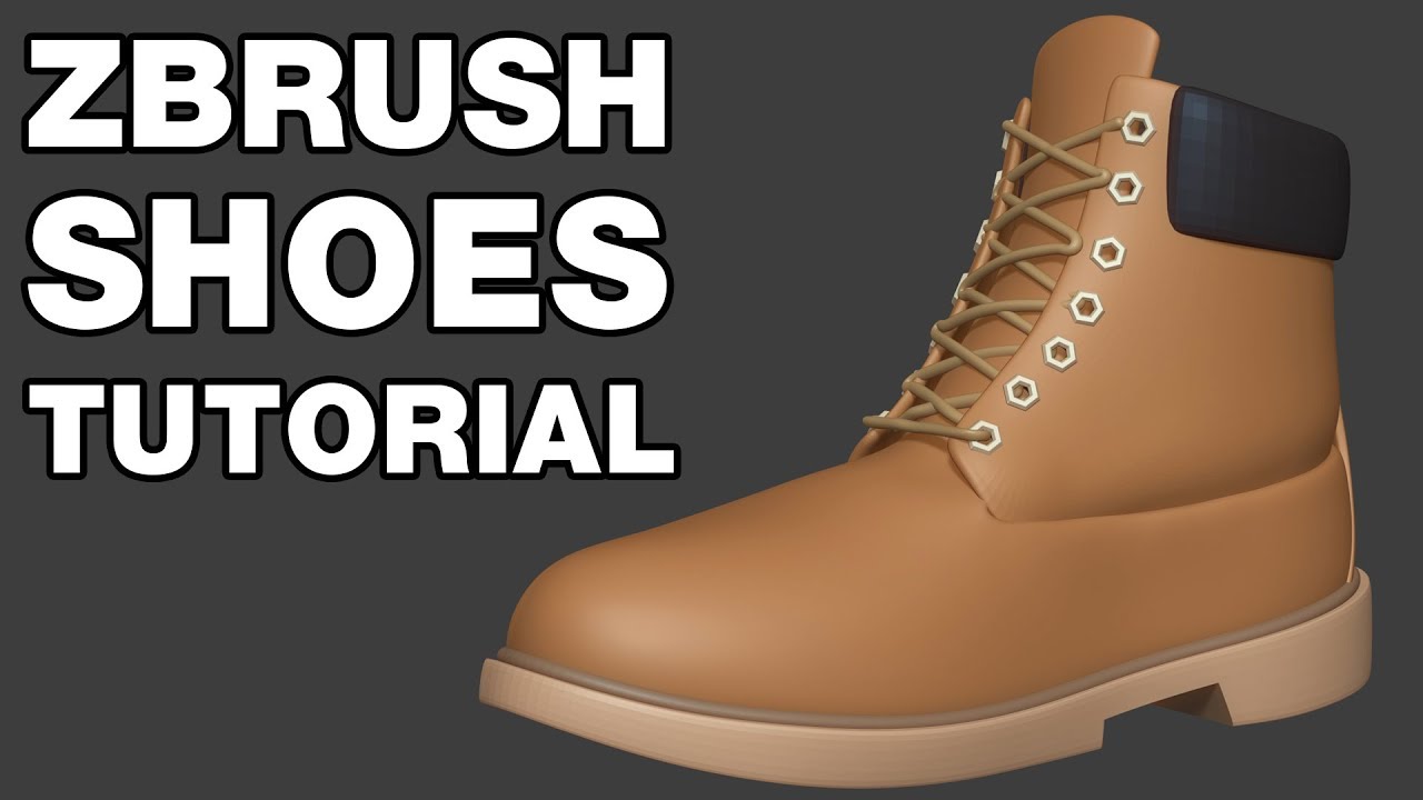 how to make shoe laces with zbrush