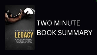 Legacy by James Kerr Book Summary