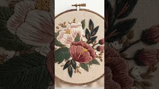 Modern Botanical Hand Embroidery Design