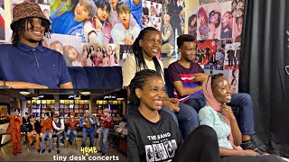 Africans show their friends (Newbies) BTS NPR Tiny Desk (Home) Concert for the first time | Reaction