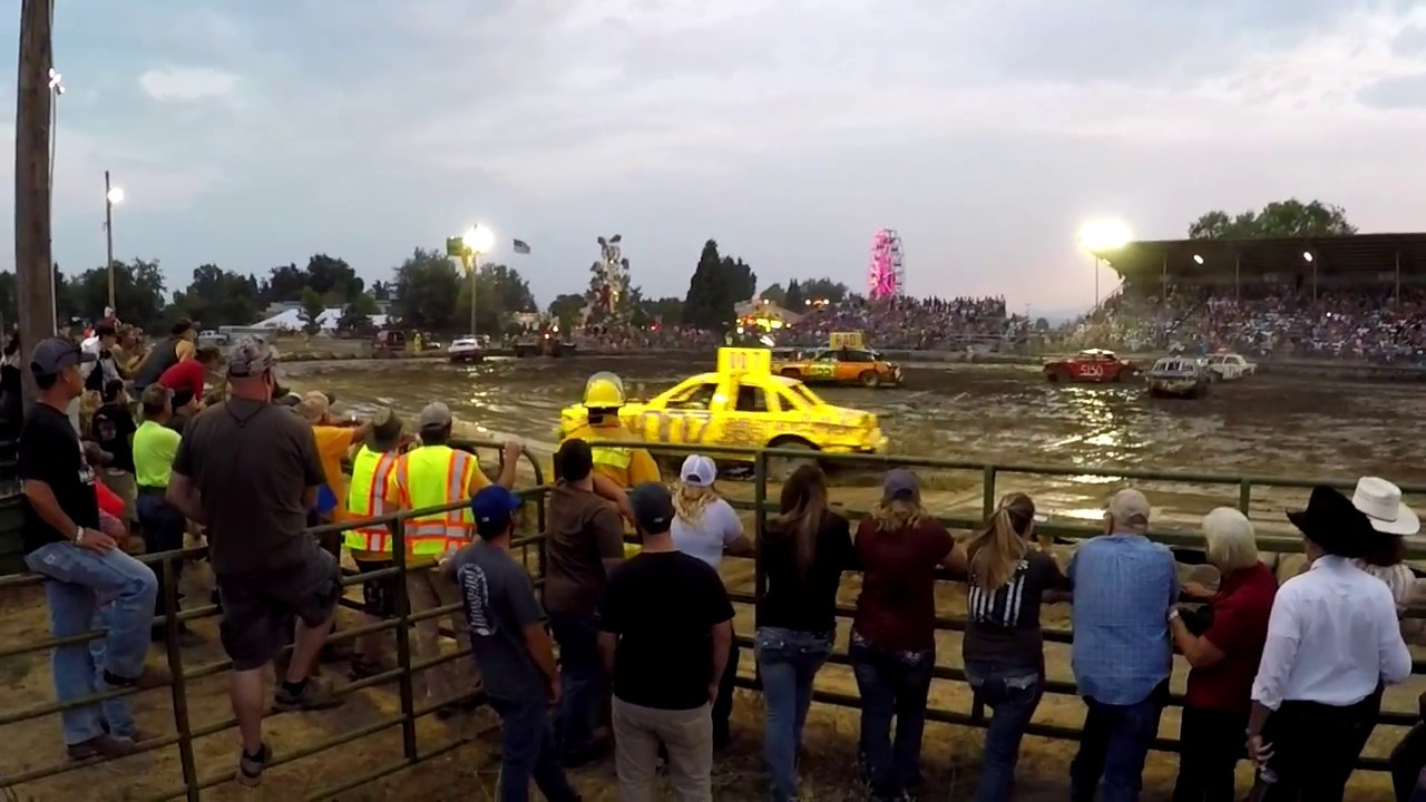 McArthur, CA Demolition Derby Heats 1 and 2 YouTube