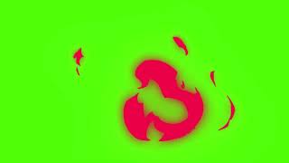 Cartoon Fire FX Elements Green Screen Pack