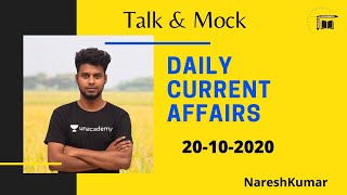 Daily CA Live Discussion in Tamil| 20-10-2020|Mr.Naresh kumar