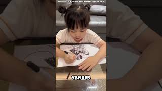 Эта маленькая девочка создала уникальное искусство 🥺❤️  #short