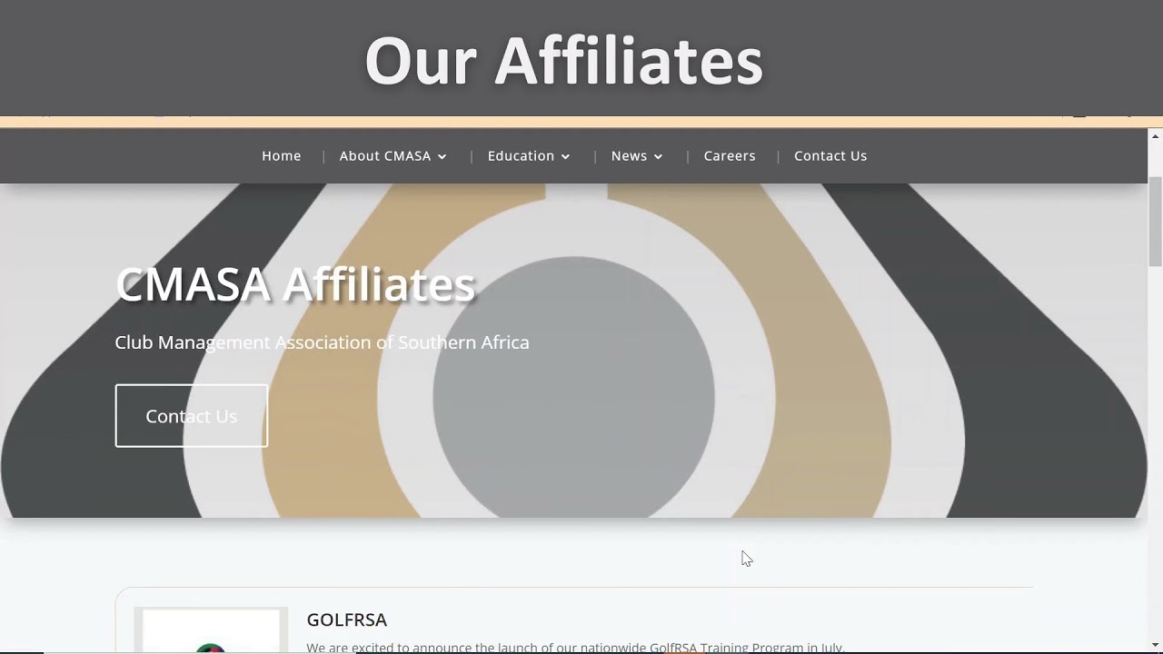 HOW TO NAVIGATE THE NEW CMASA WEBSITE