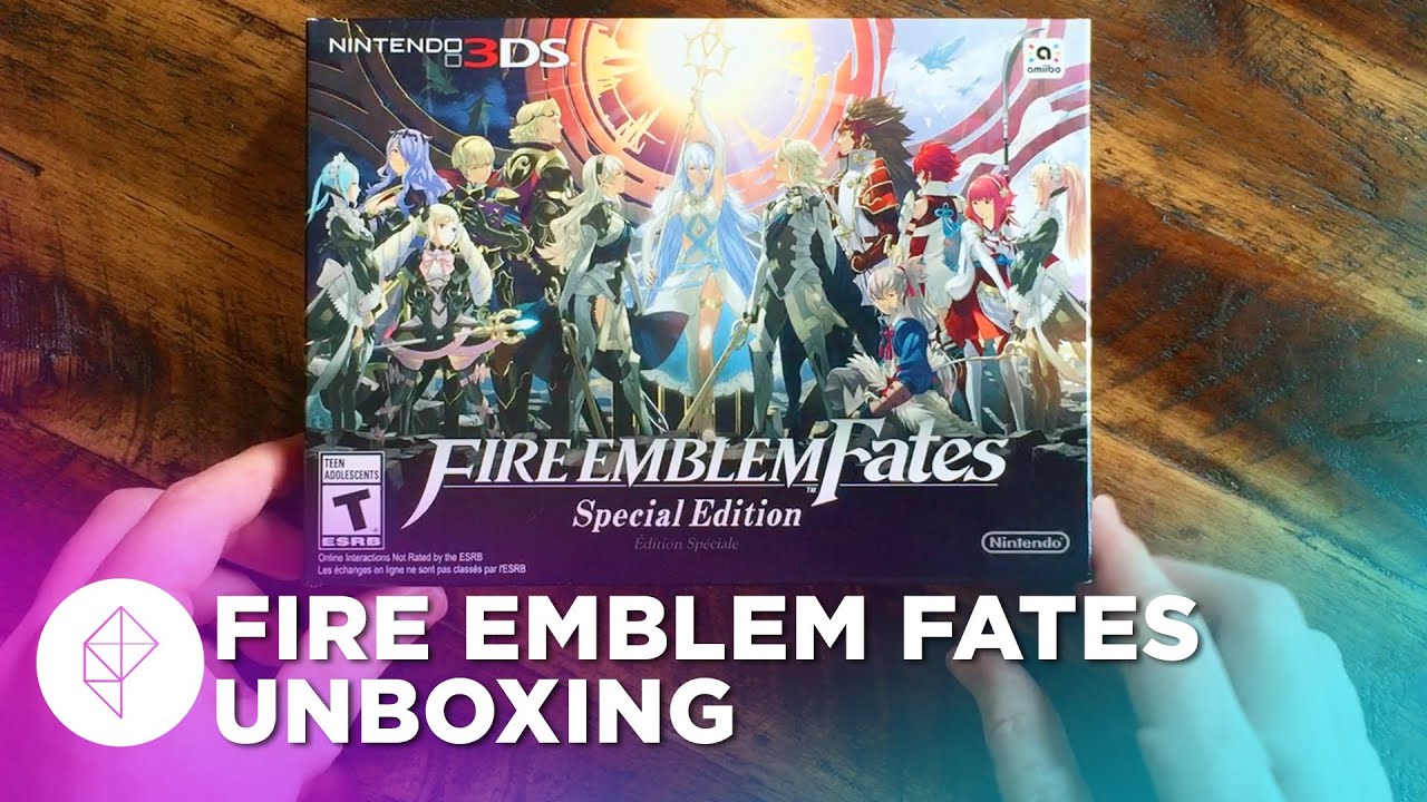 Fire Emblem Fates Special Edition Usa Unboxing Art Book 3ds Carrying Pouch And More Youtube