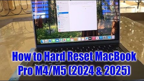 Hoe je een MacBook Pro M4/M5 (2024 & 2025) hard reset