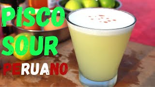 como hacer PISCO SOUR Peruano en coctelera