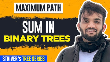 L17. Maximum Path Sum in Binary Tree | C++ | Java