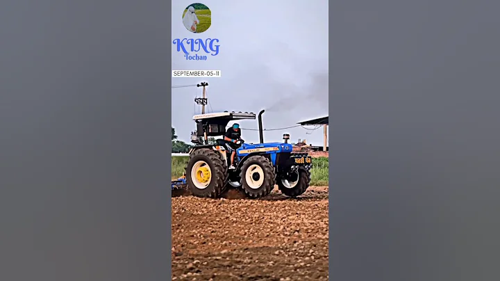 New Holland vs John Deere tractor 👀🚀 #trending #johndeere #newholland #holland #shorts #shortvideo