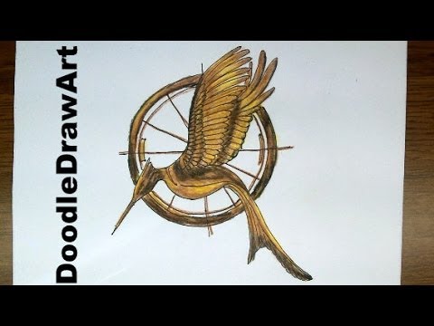 How To Draw Hunger Games, The Hunger Games Logo, Step by Step