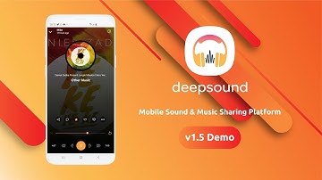 DeepSound Android Demo - Mobile Sound & Music Sharing Platform Mobile Android Application.