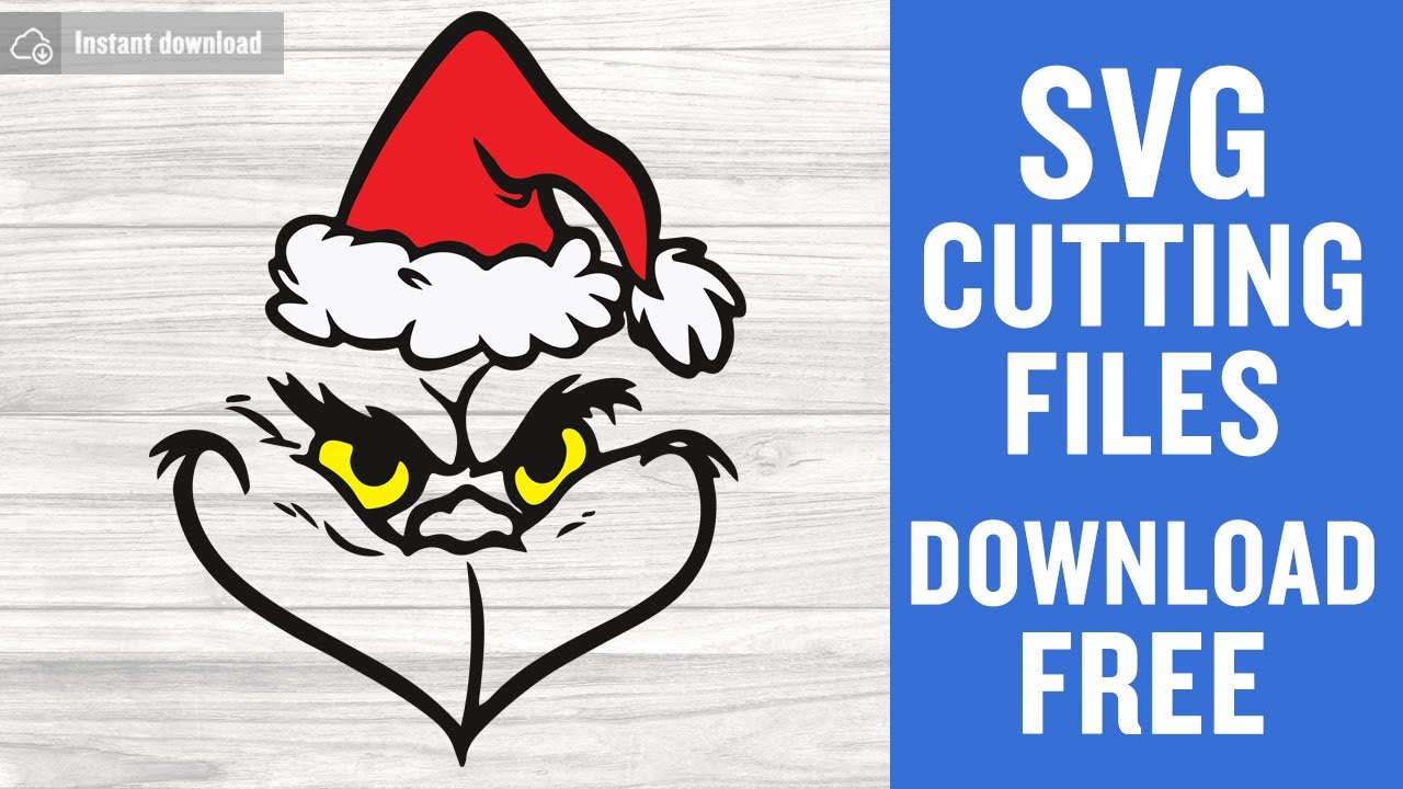 Download Grinch Face Svg Free Cutting Files For Cricut Vector Instant Download Youtube PSD Mockup Templates