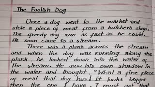 The Foolish Dog Story Writing - Youtube