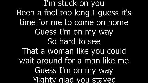 Lionel Richie -  Stuck On You (Lyrics)