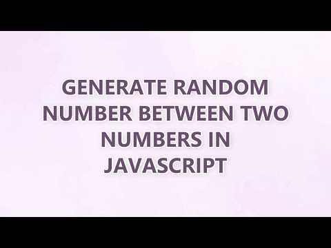 Generate random number between two numbers in JavaScript (9 SOLUTIONS!!)