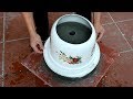 Easy Molded Round Cement Pots At Home || DIY Low Cost Cement Pot Simple Effective