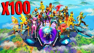 100 Joueurs MONTE sur le VAISSEAU pour TOP 1 ! Expérience Fortnite Saison 7