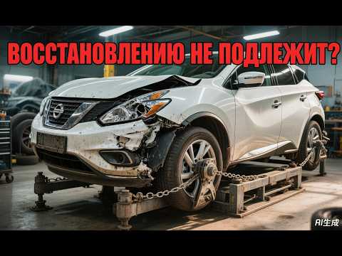 Разбитый Nissan Murano ожил! Полный ремонт передка после аварии