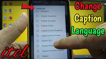 How to change caption language on itel S15