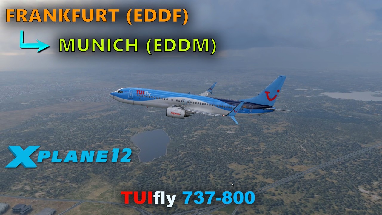 German budget flight | TUIfly 737-800 from Frankfurt (EDDF) to Munich (EDDM) | MSFS 2024