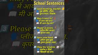 🏫 5 School Sentences in English | इंग्रजी वाक्ये मराठी अर्थ आणि उच्चारासह | Primary Master