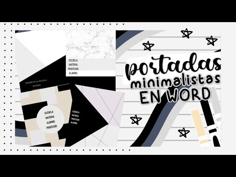 Portadas/ Carátulas minimalistas en Word// Fernanda ✨ - thptnganamst.edu.vn