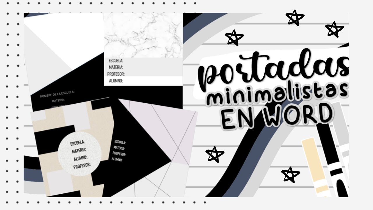 Portadas/ Carátulas minimalistas en Word// Fernanda ✨ - thptnganamst.edu.vn