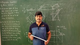 15 - Problems on orthographic projection of square lamina #2 - Module 2 - Eng. Grap. by GURUDATT.H.M