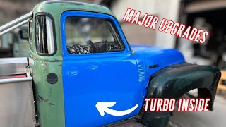 51 Chevy Race Truck - 80mm Low Mount Turbo Install - Fuel Surge Tank - Aluminum Seat - Vinyl Wrap -
