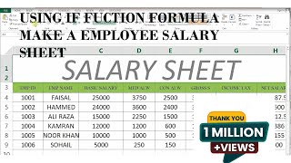 How To Make Salary Sheet In MS Excel # 43
