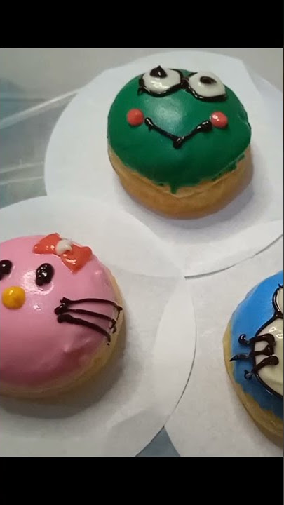 cara menopping donat || donat karakter#shorts